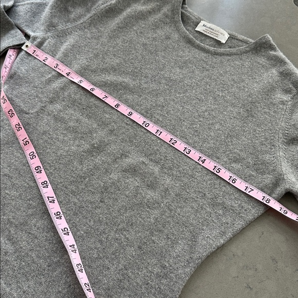 Johnston’s of Elgin 100% Cashmere Crewneck Pullover Sweater in Gray M - Picture 5 of 6